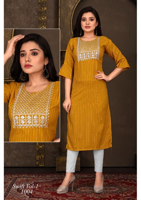 Beauty Swift Vol 1 Rayon Designer Exclusive Kurti Collection